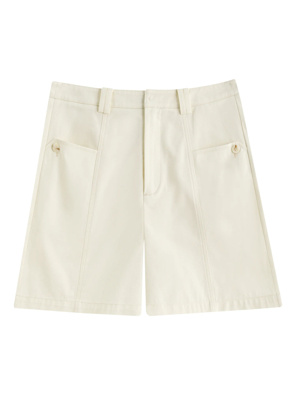 FSLE 100% Cotton Casual Shorts for Women Summer 2025 New Arrival Loose Fit Versatile Daily Wear Office Casual Chic 25FS12472