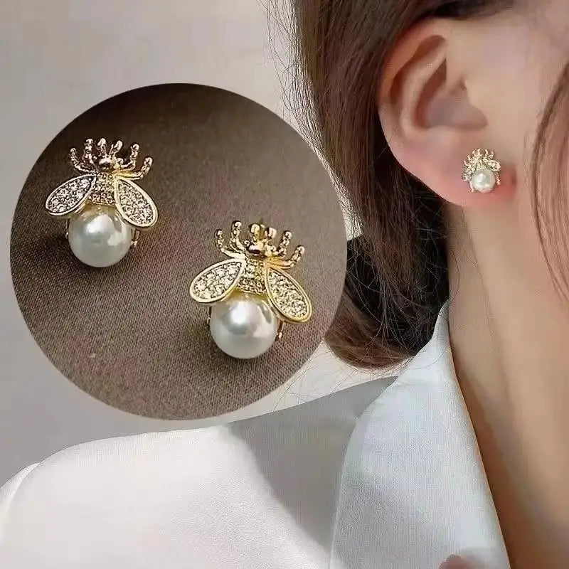 Korean Fashion Zircon Drop Earrings For Women Jewelry 2026 Trending New Luxury Women's Geometric Hoop Earrings Pendientes Gifts