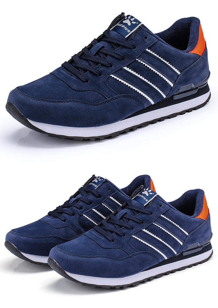2024 New High Quality Men's Sneakers Leather Casual Shoes Autumn Breathable Men Shoes Male Flat Shoe