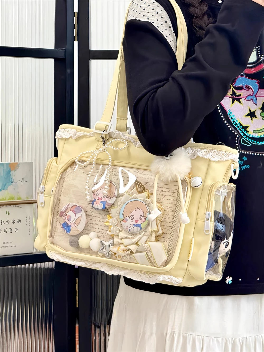 Ballet Girl Has A Large Appetite Itabag Japanese Two-Dimension Single Shoulder Cross Body Goods Bag Gift For Friends