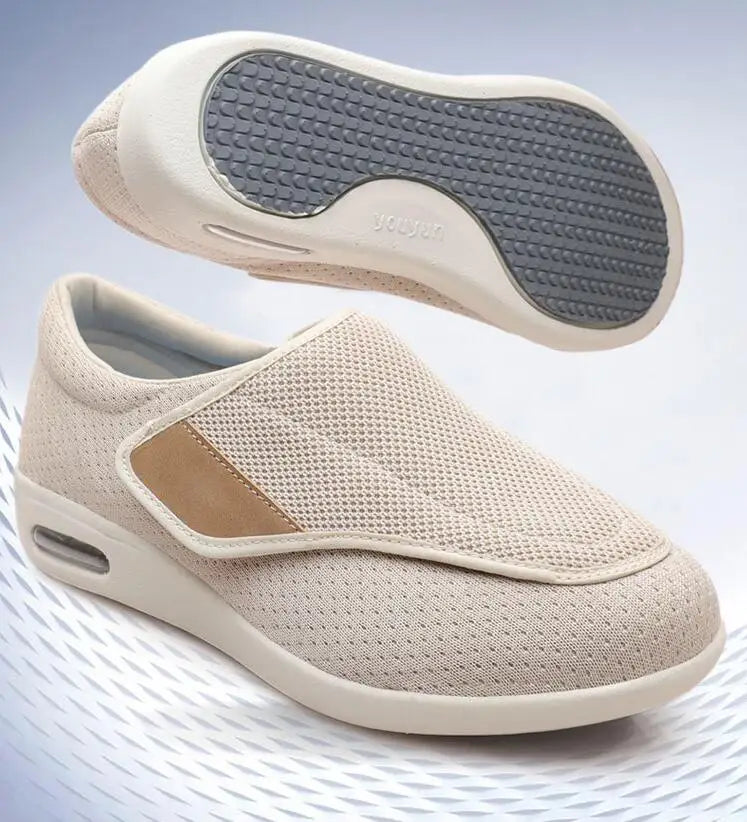 XIHAHA New Casual Orthopedics Wide Feet Swollen Shoes Thumb Eversion Adjusting Soft Comfortable Diabetic Shoe Walking Shoes