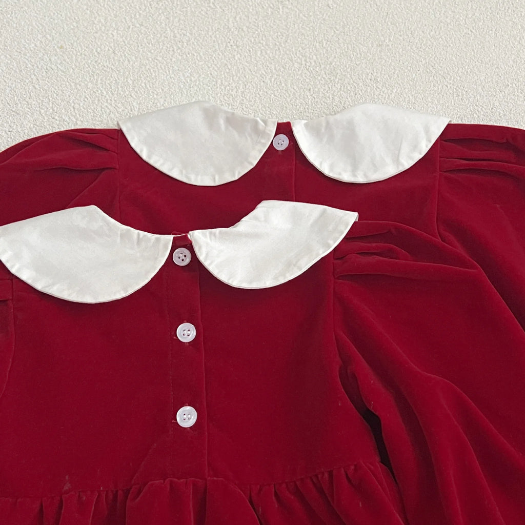 Autumn Newborn Kids Baby Girls Long Sleeve Sweet Solid Color Princess Rompers Infant New Baby Girls Rompers Clothes