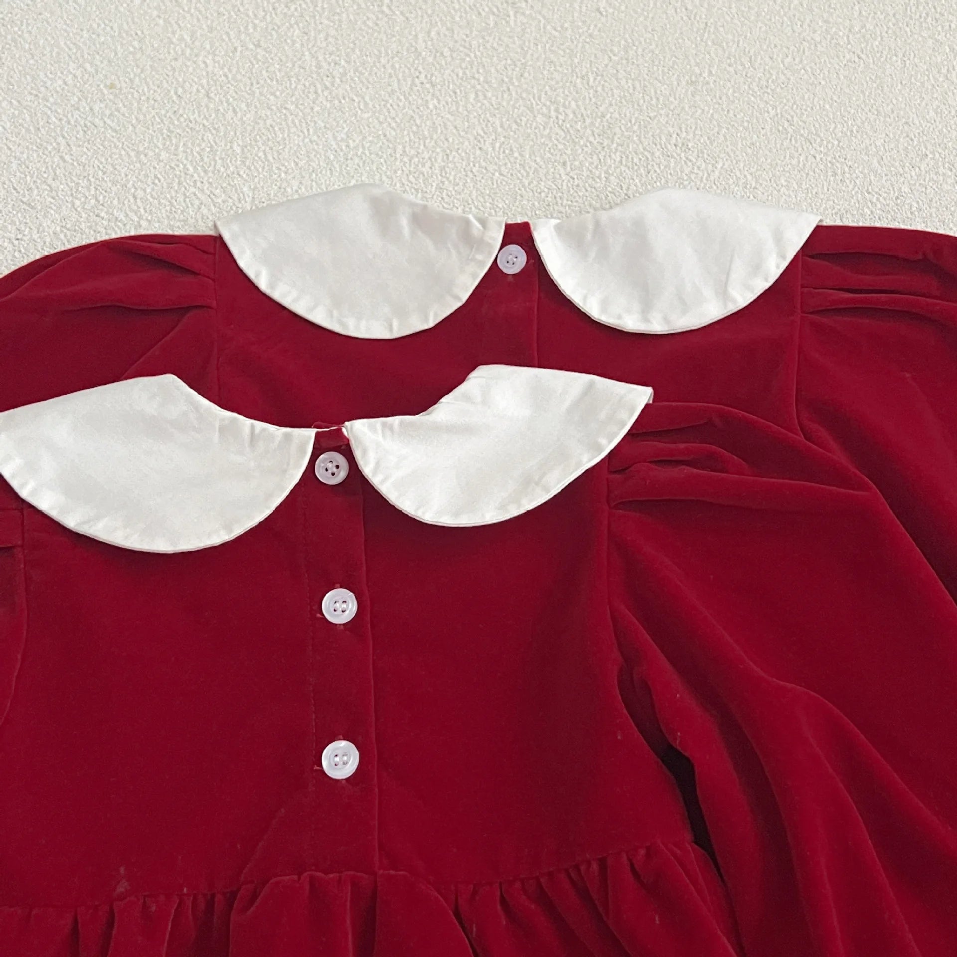 Autumn Newborn Kids Baby Girls Long Sleeve Sweet Solid Color Princess Rompers Infant New Baby Girls Rompers Clothes