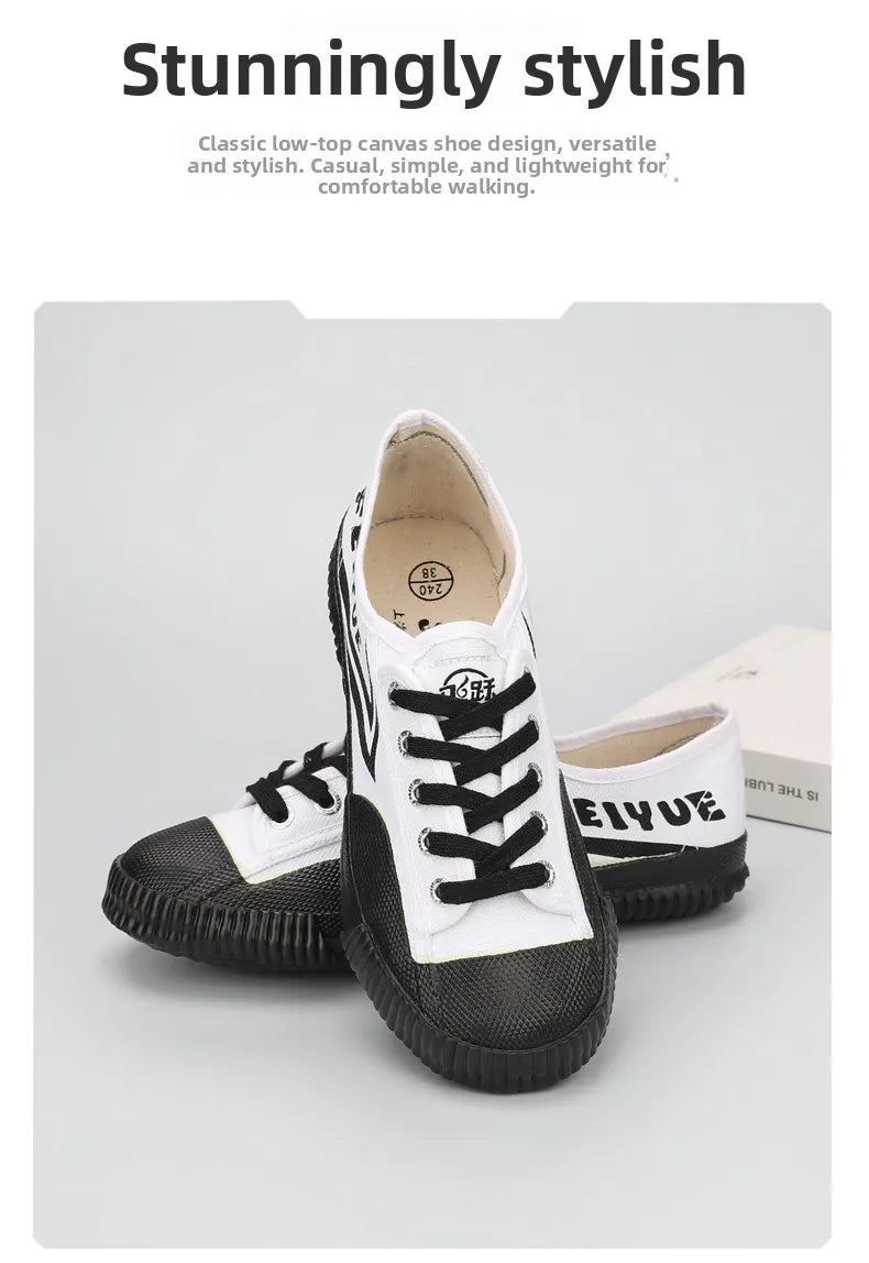 DaFu Flying Men's Athletic Shoes Long Distance Running Jump Far Field Event Canvas Sports Shoes Couple's Loafers Black Sneakers