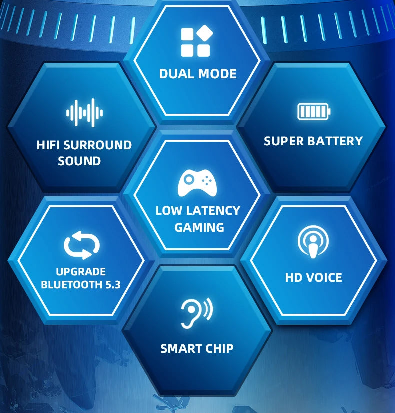 Lenovo GM2 Pro TWS Wireless HIFI Stereo Headset Low Latency Headphones Gaming Music Dual Mode Earbuds Music Sport Headset