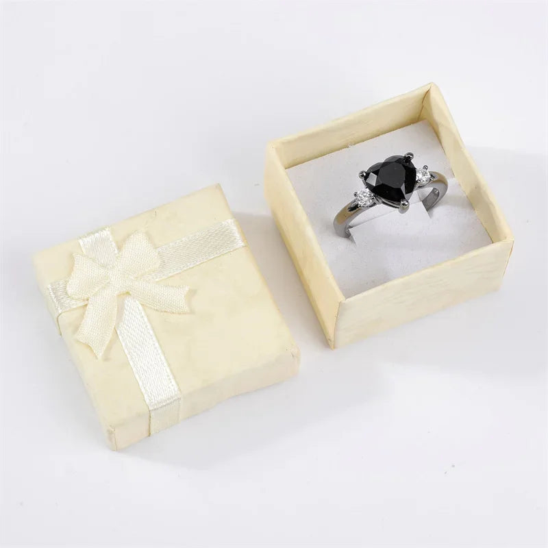 12pcs Paper Box Jewelry Packaging Box Multi-color Earrings Ring Box Jewelry Gift Holder 4*4*3CM Wholesale