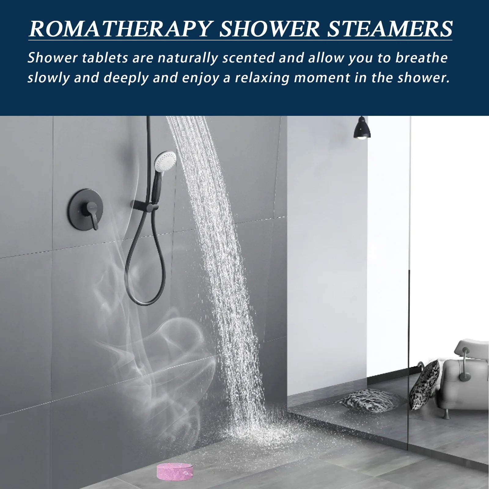 EELHOE Shower Steamer Tablet Nourishing Clean Dirt Eliminate Odor Relaxing Relieve Fatigue Moisturizing Shower Spa Bath Supplies