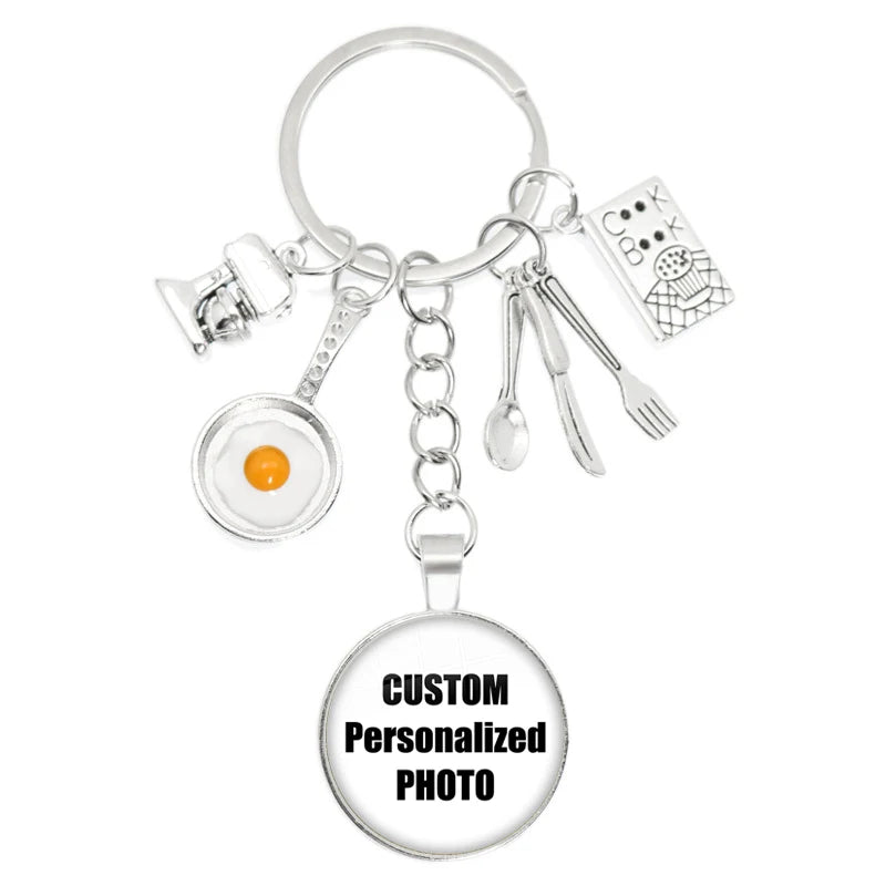 Personalized Custom Keychain Photo Mum Dad Baby Children Grandpa Parents Custom Designed Photo Gift For Family Anniversary Gift