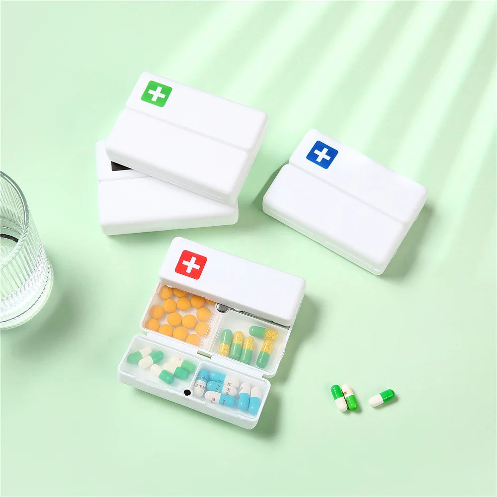 1PC Weekly Pill Box 7 Days Foldable Travel Medicine Holder Pill Box Tablet Storage Case Container Dispenser Organizer Tools