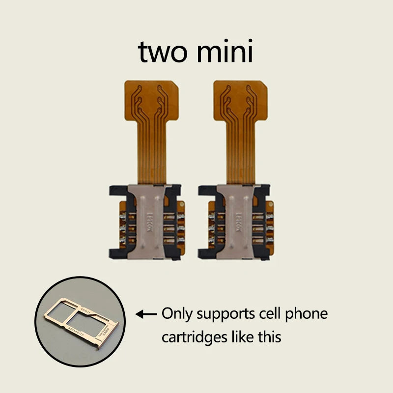 Universal DIY Android Phone TF Dual SIM Card Adapter Nano Cato Hybrid Sim Slot For Micro SD Extender