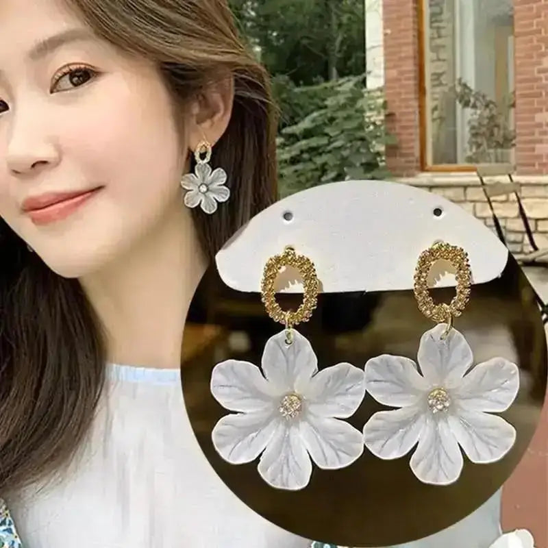 925 Silver Needle Korean Fashion Pearl Tassel Earrings For Women Jewelry 2026 Trending New Luxury Women's Zircon Pearl Earrings