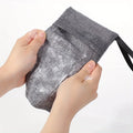 2/1piece soap bag, exfoliating soap storage bag, body scrubber, coarse sponge suitable for bath or shower, gray mesh