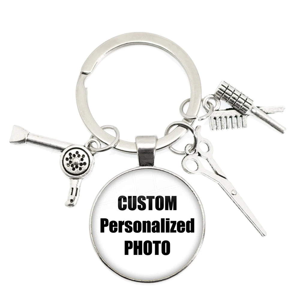 Personalized Custom Keychain Photo Mum Dad Baby Children Grandpa Parents Custom Designed Photo Gift For Family Anniversary Gift