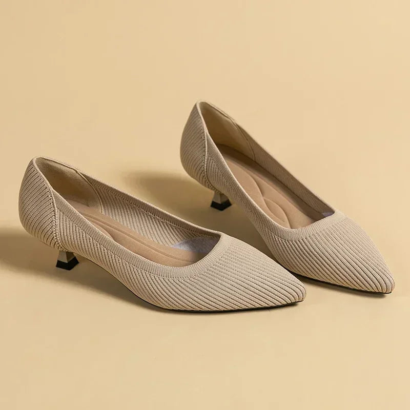 Women's Solid Color Flat Shoes Casual Fashion Breathable Non Slip Rubber Sole Pointed Non-Slip Comfortable Spring and Autumn