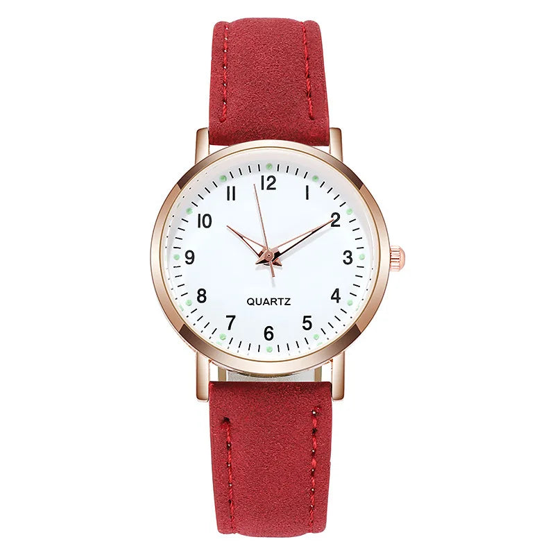 Fashion Watch For Women Leather Belt Watches Ladies Luxury Analog Quartz Luminous Wristwatch Clock Relogio Feminino