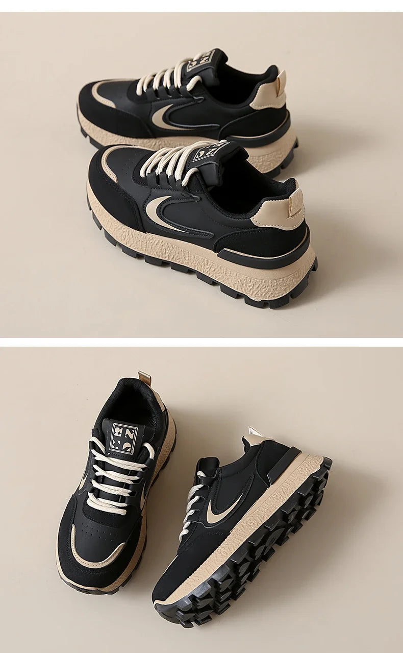 New Fashion Women's Vulcanized Shoes Wear-Resistant Casual Cushioning Sports Shoes Women Low-top Non-Slip Outdoor Running Shoes