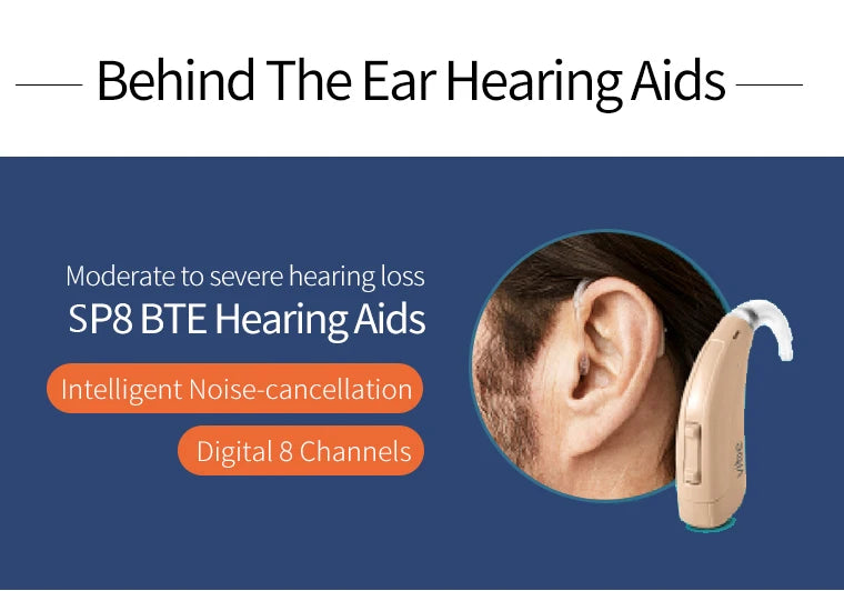 Siemens Vibe 140db Super Power Hearing Aids 8 Channel Digital Hearing Aid For Severe to Profound Deaf App Programmable Ear Aids