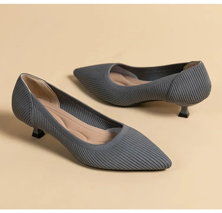 Women's Solid Color Flat Shoes Casual Fashion Breathable Non Slip Rubber Sole Pointed Non-Slip Comfortable Spring and Autumn