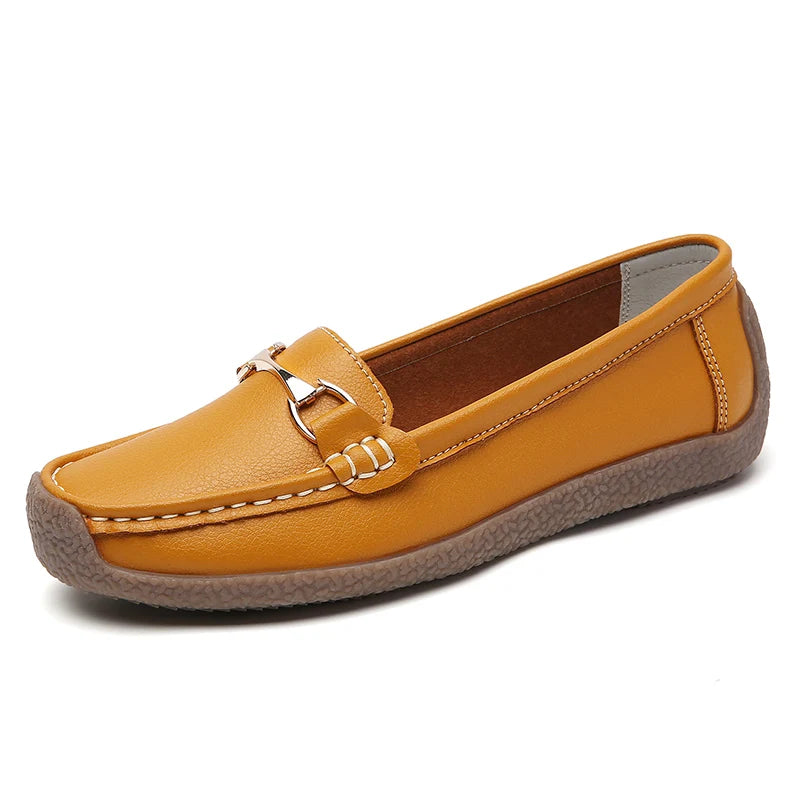 100% cowhide Women's casual sports shoes Fashion Thick base Lightness Women's vulcanized shoes New large size Women's sneakers
