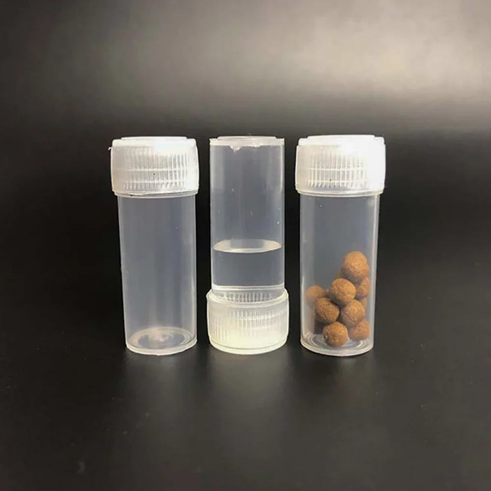 20pcs 5ml Plastic Subpackage Empty Bottle Vials Medicine Pill Liquid Powder Capsule Storage Container Sample Jar Small Barrel