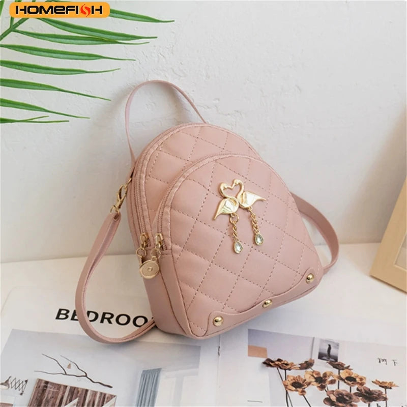 HOMEFISH Women Fashion Backpack Ins New Style Female Handbag Leisure Mini Fashion Women Backpacks Phone Packs MIni Backpack
