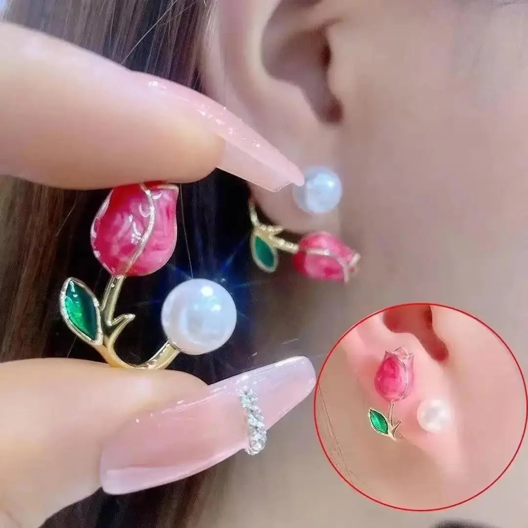 Korean Fashion Zircon Drop Earrings For Women Jewelry 2026 Trending New Luxury Women's Geometric Hoop Earrings Pendientes Gifts