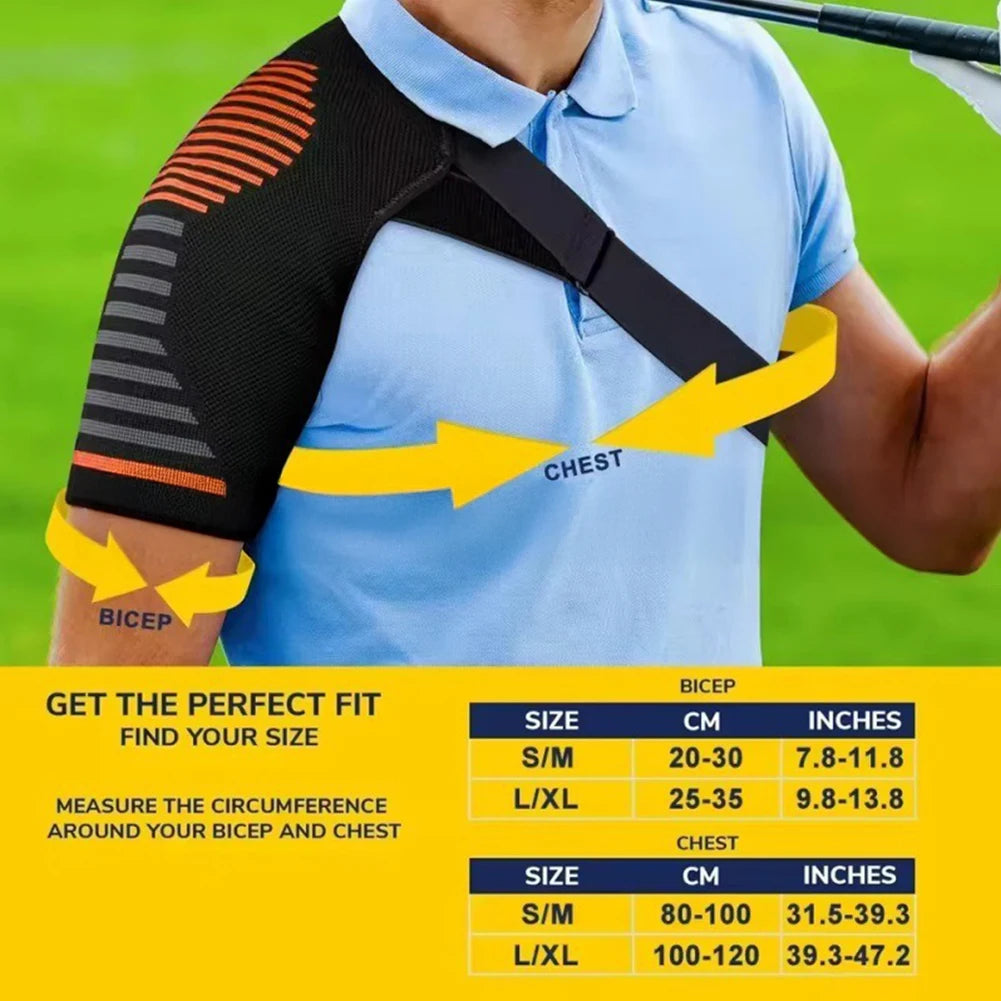 Recovery Shoulder Brace for Men Women,Shoulder Stability Support Brace,Adjustable Fit Sleeve Wrap,Relief for Shoulder Injuries