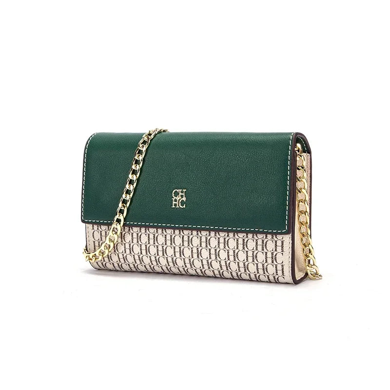 CH Fashion Women's Shoulder Bag with Letter Printing Design 2025 Festival Essential Versatile Women's Chain Bag