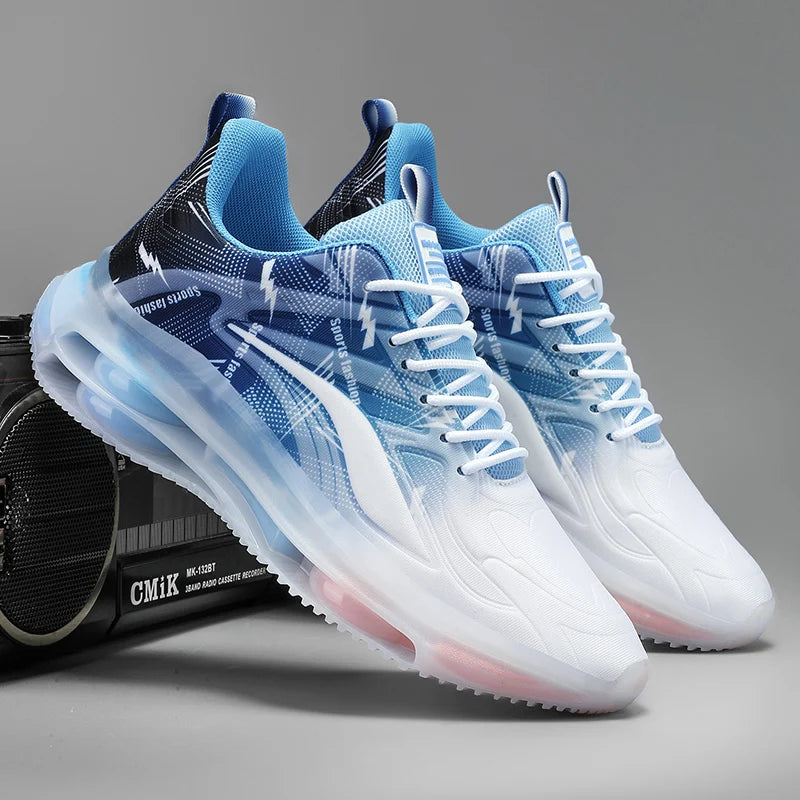 Men's Fashionable Basketball Shoes, with Air Cushioning, Comfortable and Non-Slip, Breathable and Shock-Absorbing, Suitable for Men's Outdoor Activities