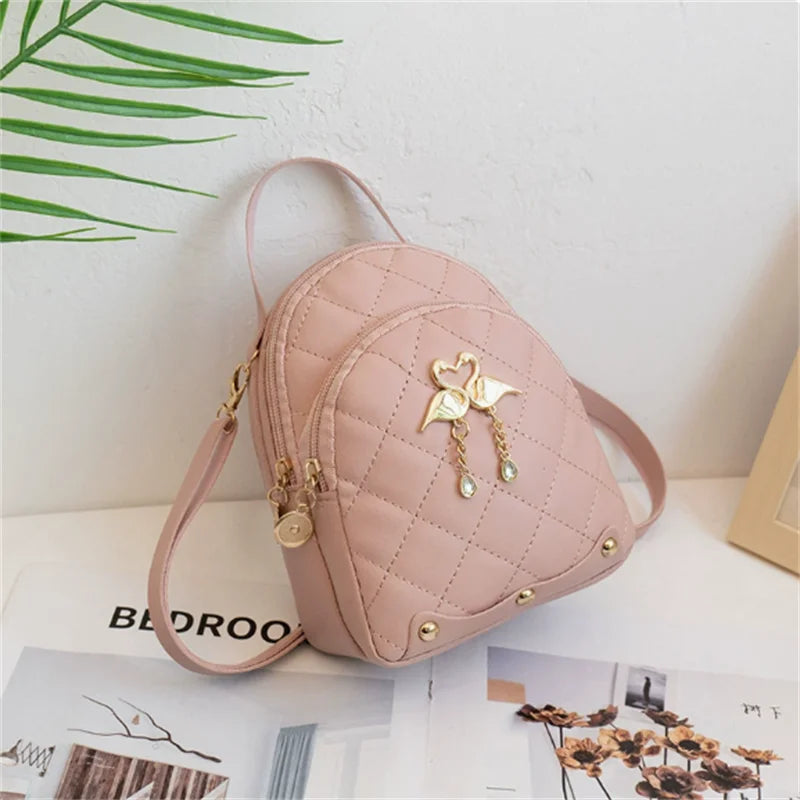 HOMEFISH Women Fashion Backpack Ins New Style Female Handbag Leisure Mini Fashion Women Backpacks Phone Packs MIni Backpack