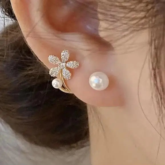 925 Silver Needle Korean Fashion Crystal Heart Earrings For Women Jewelry 2026 Trending New Luxury Women's Hoop Earrings Brincos