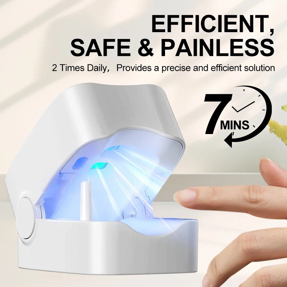 Nail Treatment Device for Fungal Infection,Nail Fungus Laser Assist Tool UV Professional Nail Fungus Blue Cleaning Laser Device