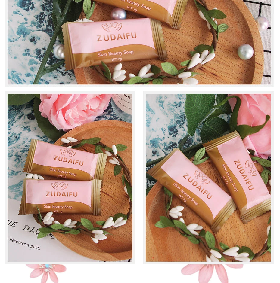 20/30Pc Zudaifu Skin Beauty Soap 7g Cleanser Moisturizing Soothing Oil-control Hand Body Cleansing Removing Mites Soap