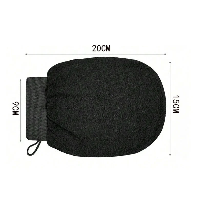 Exfoliating Glove for Body & Face - Bath & Shower Scrub for Deep Cleaning, Tan Removal and Massage