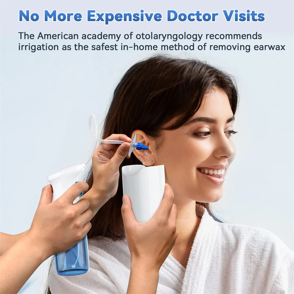 Ear Wax Removal Manual Ear Cleaner Water Cleaner Earwax Remover Kit Ear Irrigation Flushing System Ear Cleaning Kit Healthy Care