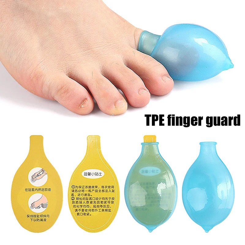 Soak Potion Waterproof Finger Cots Wound Protective Cover For Toe And Finger Injuries Shower Foot Care Tool For Men And Women