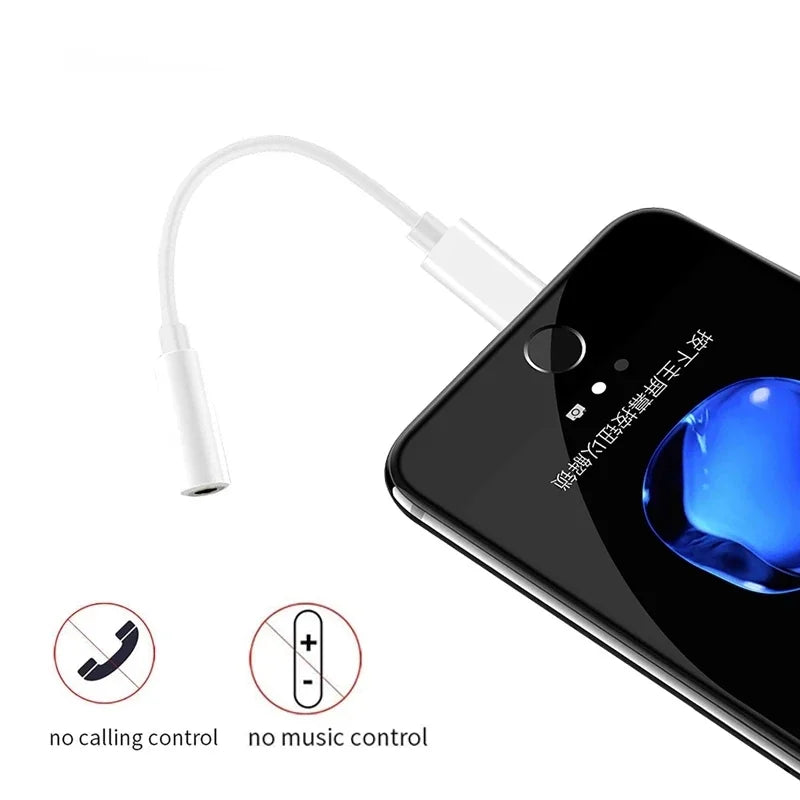 NNBILI For Lighting Headphone Adapter for IPhone 11 12 13 14 PM 12Mini SE 2020 XS XR X 8 7 + IOS To 3.5 Mm Jack AUX Audio Cable