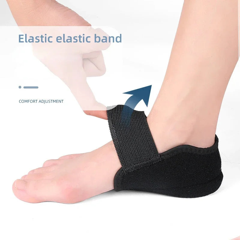 1 Pair Silicone Heel Cup Cushion Shock Absorption Shoe Pads for Plantar Fasciitis Spurs Moisturising Foot Care Protector Inserts