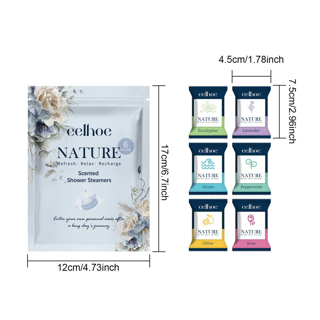 EELHOE Shower Steamer Tablet Nourishing Clean Dirt Eliminate Odor Relaxing Relieve Fatigue Moisturizing Shower Spa Bath Supplies