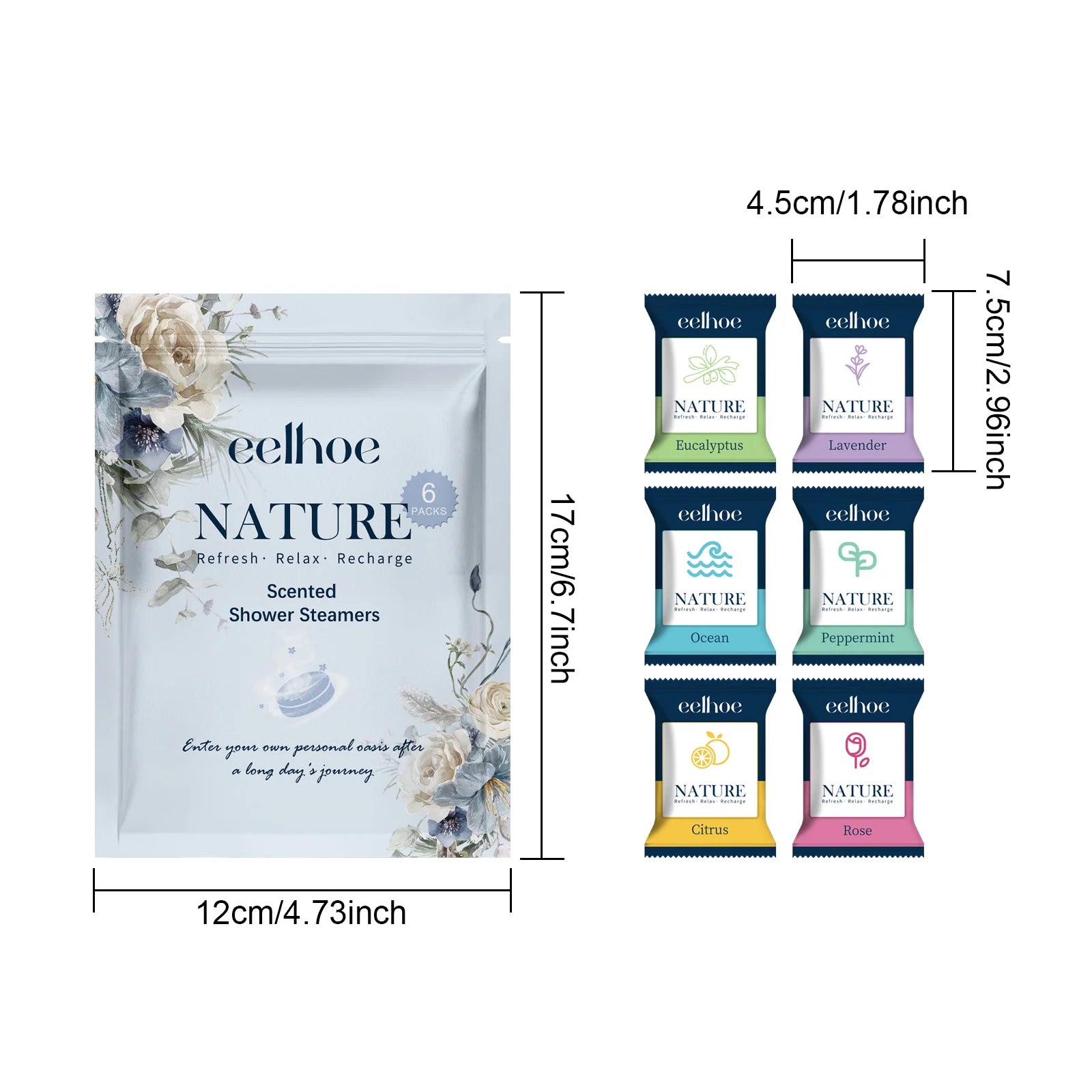 EELHOE Shower Steamer Tablet Nourishing Clean Dirt Eliminate Odor Relaxing Relieve Fatigue Moisturizing Shower Spa Bath Supplies