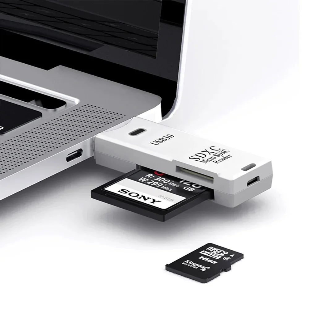 2 in 1 USB 3.0 Card Reader High Speed SD TF Memory Card Adapter for PC Laptop Computer Camera Tablet Accessories