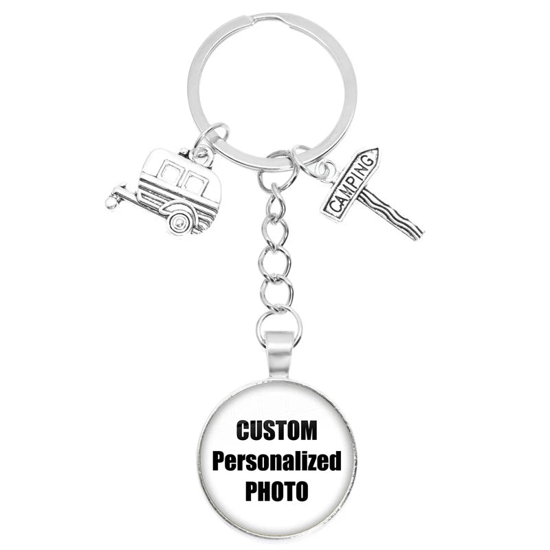 Personalized Custom Keychain Photo Mum Dad Baby Children Grandpa Parents Custom Designed Photo Gift For Family Anniversary Gift