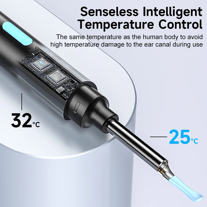 Visual Ear Cleaner Video Ear Camera 4.2mm Ear Picking WIFI Ear Endoscope With 6LEDs Digital Ear Wax Removal Tool Ear Spoon Kit