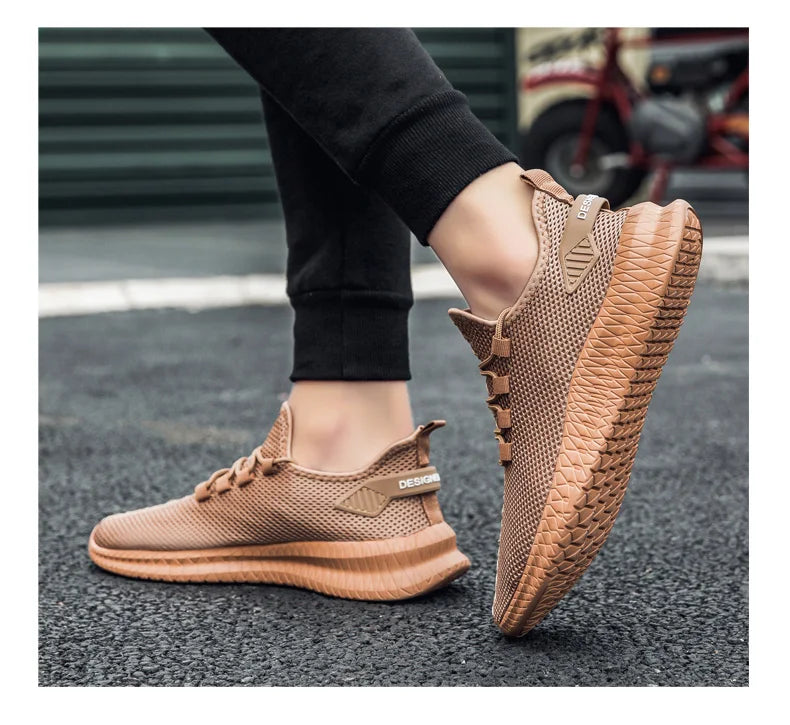 Summer Mesh Men Shoes Breathable Mens Sneakers Trendy Lightweight Walking Big Size Man Tenis Shoes Zapatillas Hombre