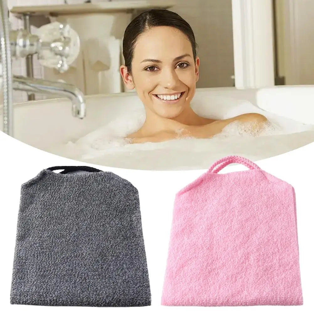 1pc Exfoliating Bath Towel Body Back Scrubber Belt Bath Stretchable Full Body Washcloth Super Absorbent Towel Bathroom Supplies