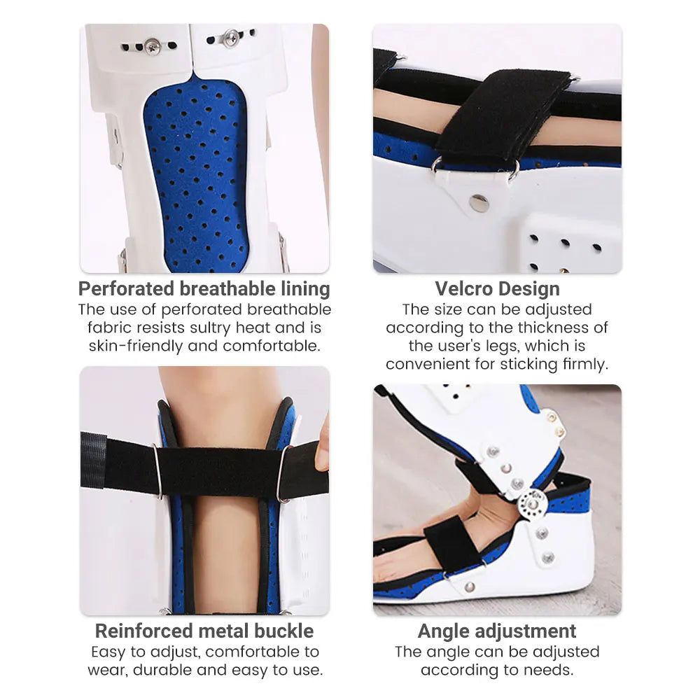 Foot Ankle Fixed Support Brace Medical Adjustable Joint Foot Orthotics Support Protector Stabilizer Fracture Fix Rehabilitation