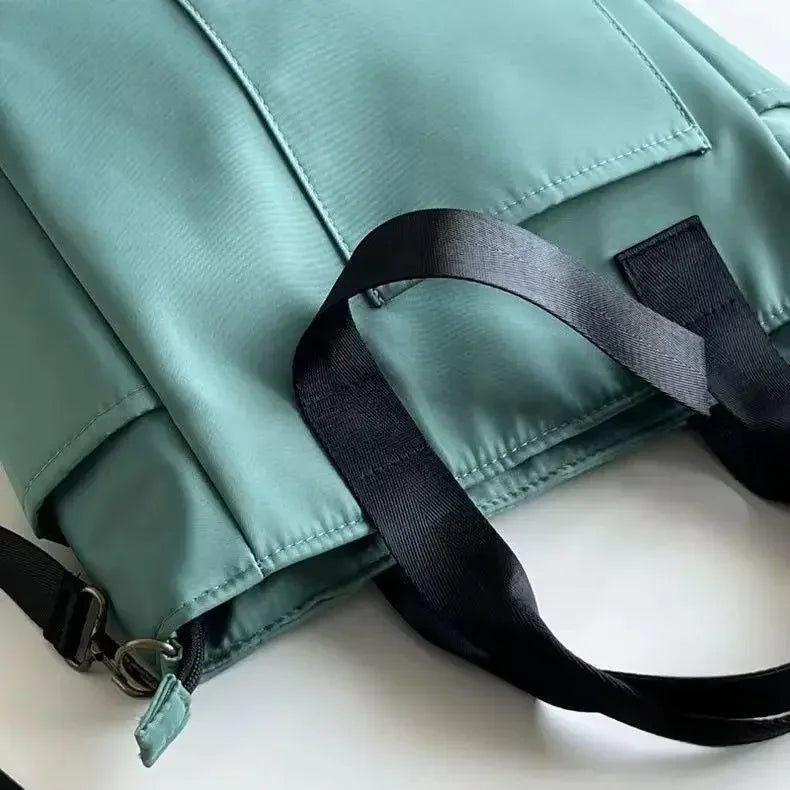2024 New Casual Tote Large Capacity Shoulder Bag Nylon Waterproof Canvas Handbag Simple Fashion Messenger Bags for Schoolgirl