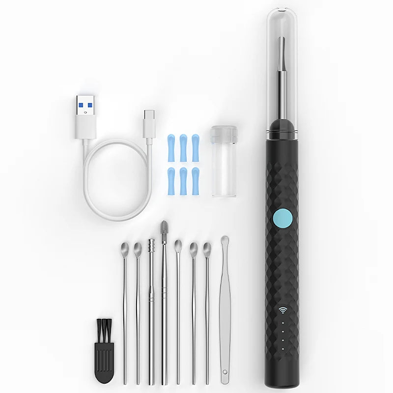 4.2mm Camera Viual WiFi Endoscope 1080P Camera for iOS/Android Phones Tablet Waterproof Ear Scope for Ear Cleaning Skin Check