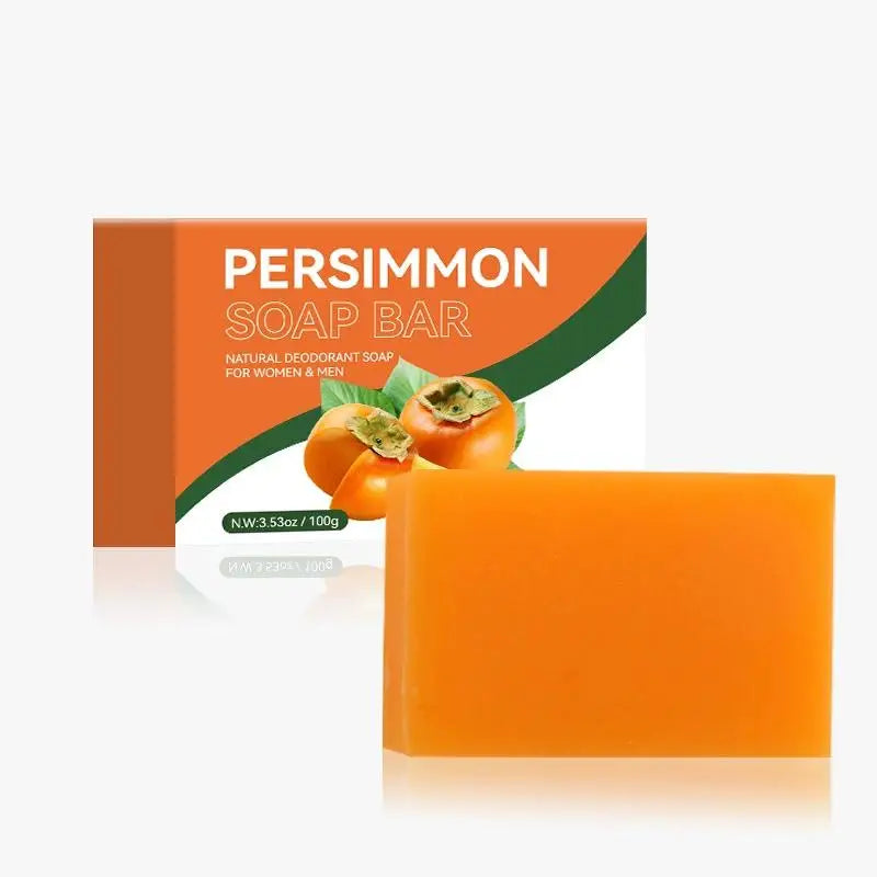 Persimmon Cleansing Soap Bar 100g/200g Body Care Face Wash Exfoliating Soap Fruit Handmade Shower Soap
