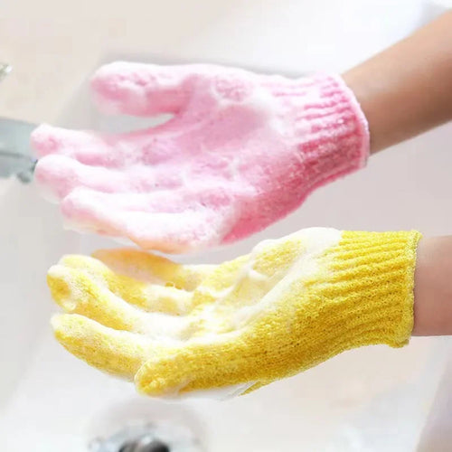 1PC Body Cleaning Washcloth Soft Brush Home Hotel Bathroom Shower Ball Back Scrubber Set Exfoliating Skin Towel Bath Gloves